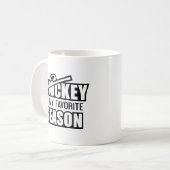Hockey is mijn favoriete seizoen koffiemok (Voorkant links)