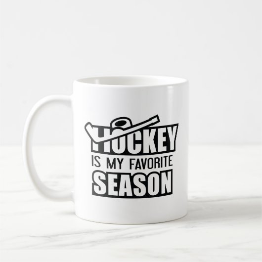 Hockey is mijn favoriete seizoen koffiemok (Links)
