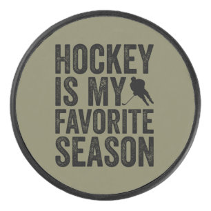 Hockey is mijn favoriete seizoen puck