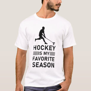 Hockey is mijn favoriete seizoen t-shirt