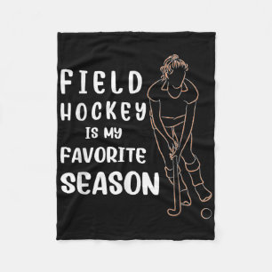 Hockey Is Mijn Favoriete Seizoen Zaalhockey P Fleece Deken