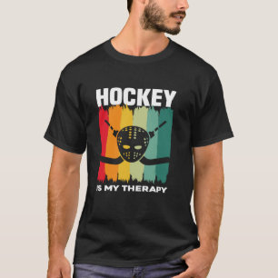 Hockey Is Mijn Therapie Veldhockeyspeler T-shirt
