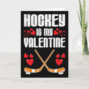 Hockey is mijn Valentijn Funny sporthumor team man Kaart