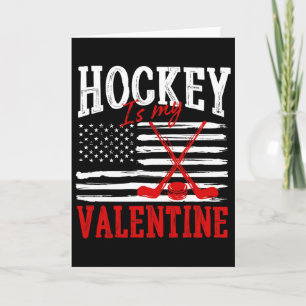 Hockey Is My Valentine Valentijnsdag IJshockey Kaart