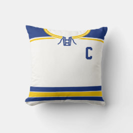 Hockey Jersey Name & Number Sjabloon Pillow Kussen