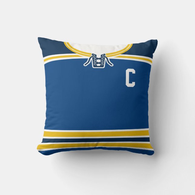 Hockey Jersey Nom et numéro Modèle Coussin personn (Recto)