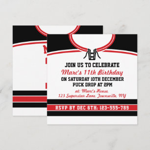 Hockey Jersey ThMED Party nodigt Sjabloon uit Kaart