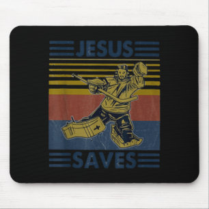 Hockey Jezus Redt Grappige Hockey De Strafbox Muismat