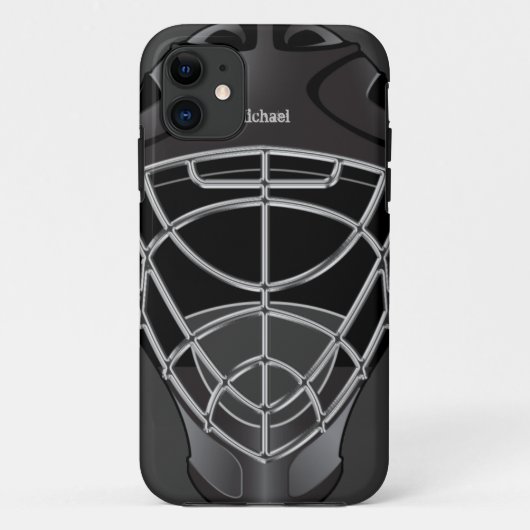 Hockey Keeper Helm Case-Mate iPhone Case (Achterkant)