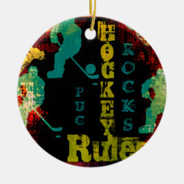 HOCKEY KERAMISCH ORNAMENT