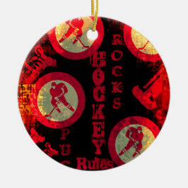 Hockey Keramisch Ornament