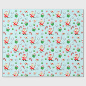 hockey kerst cadeaupapier (Vlak)