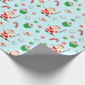 hockey kerst cadeaupapier (Hoek)