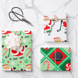 Hockey Kerstcadeau Inpakpapier Vel