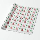 Hockey kerstcadeaupapier cadeaupapier (Uitgerold)