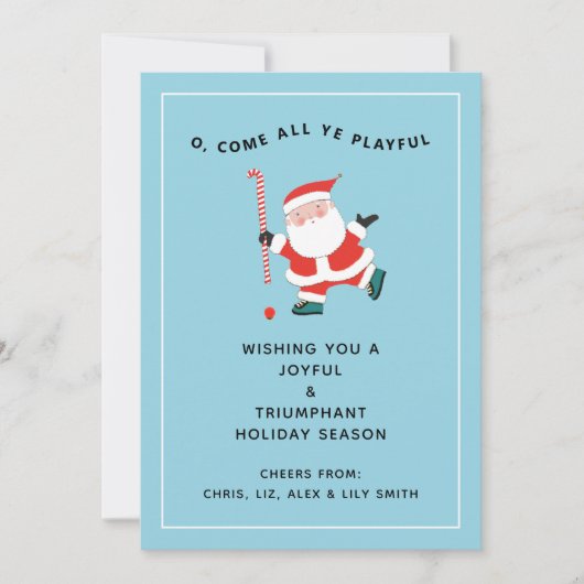 Hockey Kerstkaarten (Voorkant)