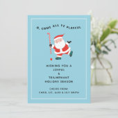 Hockey Kerstkaarten (Staand voorkant)