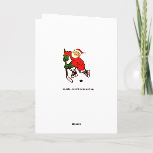 Hockey-kerstKaarten Feestdagen Kaart (Achterkant)
