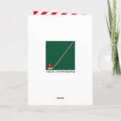 Hockey Kerstmis Feestdagen Kaart (Achterkant)