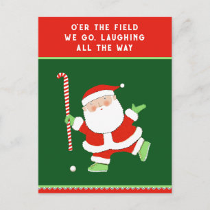 Hockey Kerstmis Feestdagenkaart