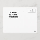 Hockey Kerstmis Feestdagenkaart (Achterkant)