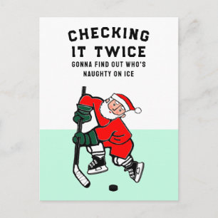 Hockey Kerstmis Feestdagenkaart