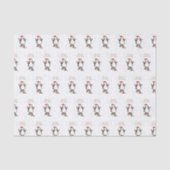 Hockey-kerstpinguïn Tissuepapier (Voorkant)