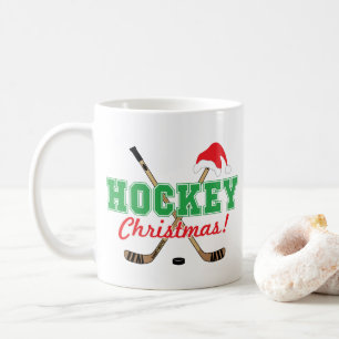 Hockey kerstsleutel taart kersttaart kersttaart koffiemok