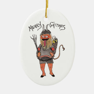 Hockey Krampus Ornament