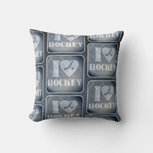 Hockey Love Pattern Kussen
