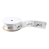Hockey Love Stick en Puck Black Word Art Lint (Spoel)