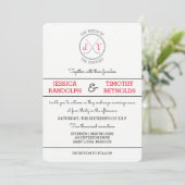 Hockey Love Wedding Invitations (Debout devant)