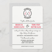 Hockey Love Wedding Invitations (Devant / Derrière)