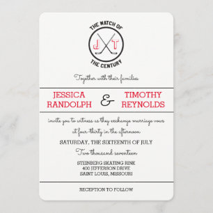 Hockey Love Wedding Invitations