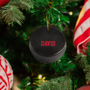 Hockey Lover Personalized Ornament
