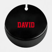 Hockey Lover Personalized Ornament (Voorkant)