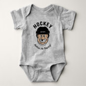 Hockey maakt me blij met grappige Hockey Player Romper (Voorkant)