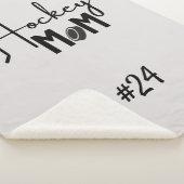 Hockey makreel met dekbeddekens, grijs sherpa deken (3/4)