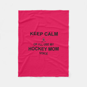 Hockey Mam - Bewaar kalm Fleece Blanket
