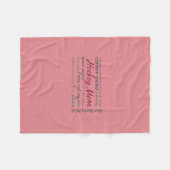 Hockey Mam - Collage Fleece Blanket Deken (Voorkant (Horizontaal))