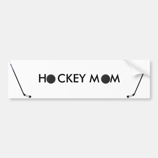 hockey mama bumper sticker (Voorkant)