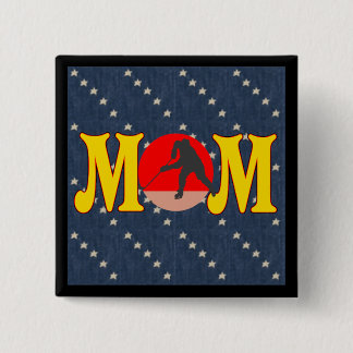 Hockey mama Buttonnen Vierkante Button 5,1 Cm