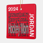 Hockey mama Extraordinaire CUSTOM Keramisch Ornament (Links)