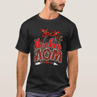 Hockey Mama Moederdag Luipaard Sport Mam T-shirt