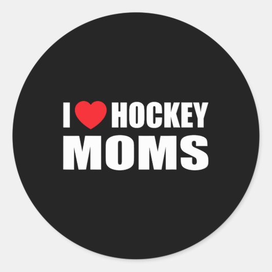 Hockey Mannen waar ik van hou Ronde Sticker (Voorkant)