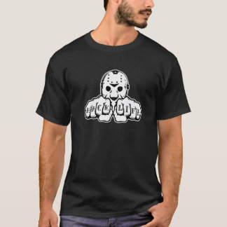 Hockey Mask Knuckle Tattoo Design Premium T-shirt