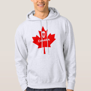 Hockey Mask op Canada Maple Leaf Hoodie