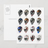 Hockey-maskers Briefkaart (Voorkant / Achterkant)