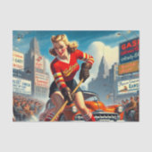  hockey meisje tissuepapier (Voorkant)