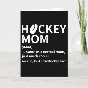 Hockey Moeder Definitie IJshockey Speler Funny Hoc Kaart